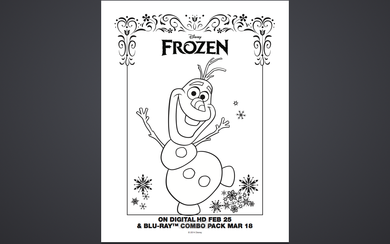 Free FROZEN Coloring Pages And Activity Sheet Printables Classy Mommy