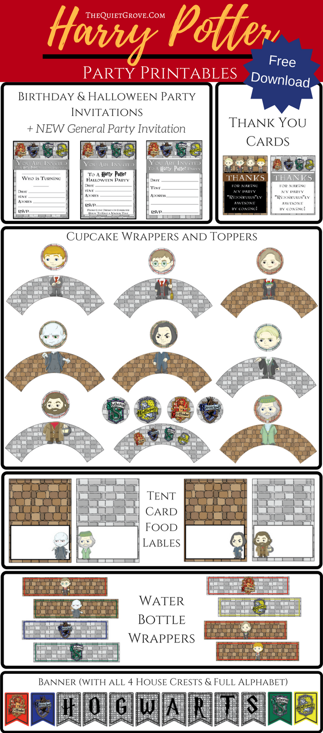 printable harry potter decorations printable harry potter decorations