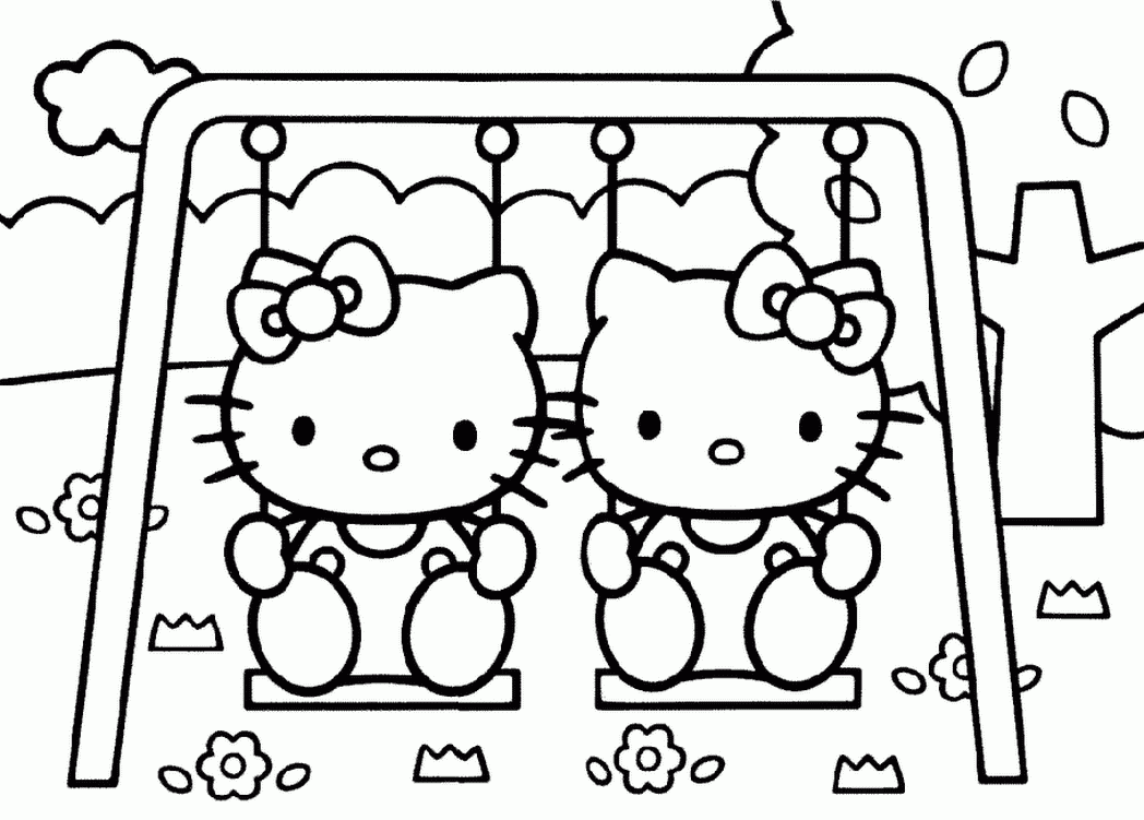 Free Hello Kitty Valentine Coloring Pages 591550 Clipart Library