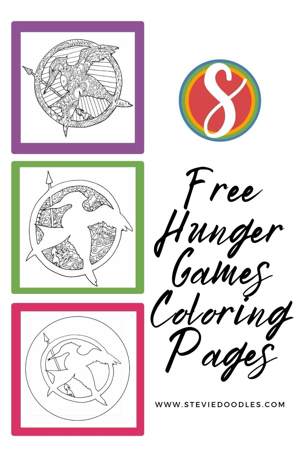 Free Hunger Games Coloring Pages Stevie Doodles