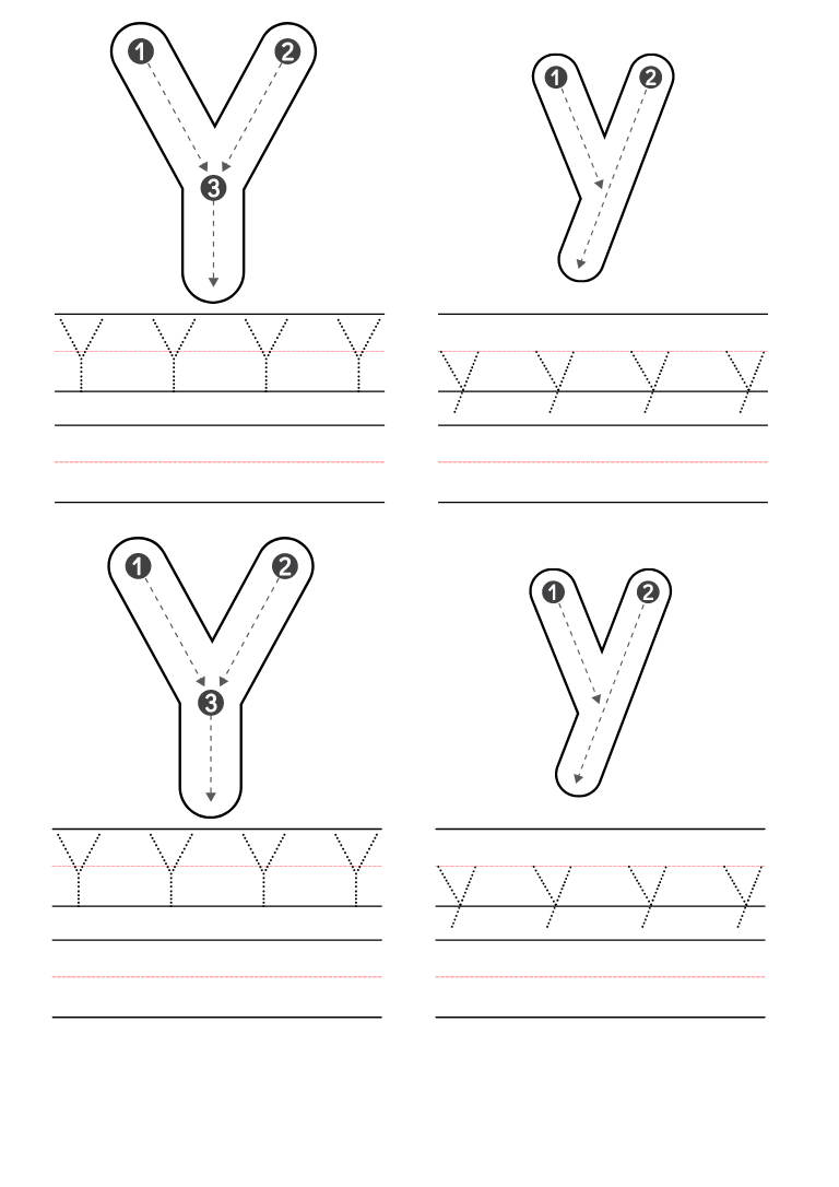Free Kindergarten Letter Y Worksheets Printable PDF