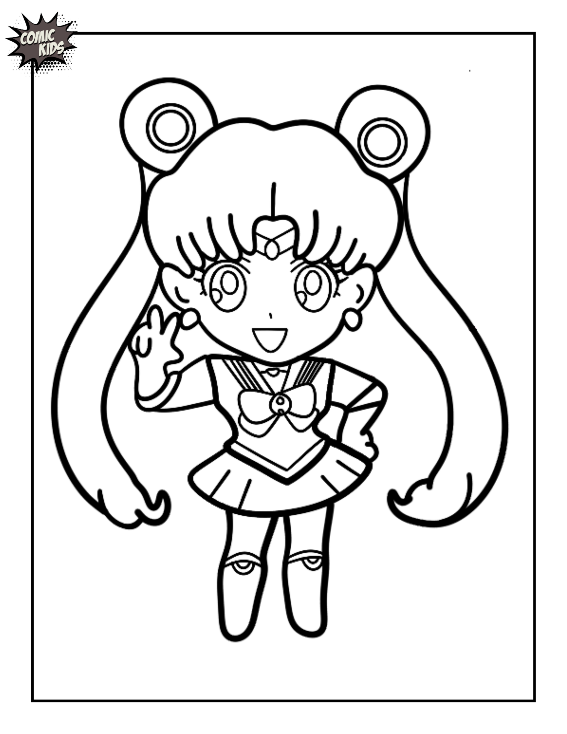 anime colouring pages free