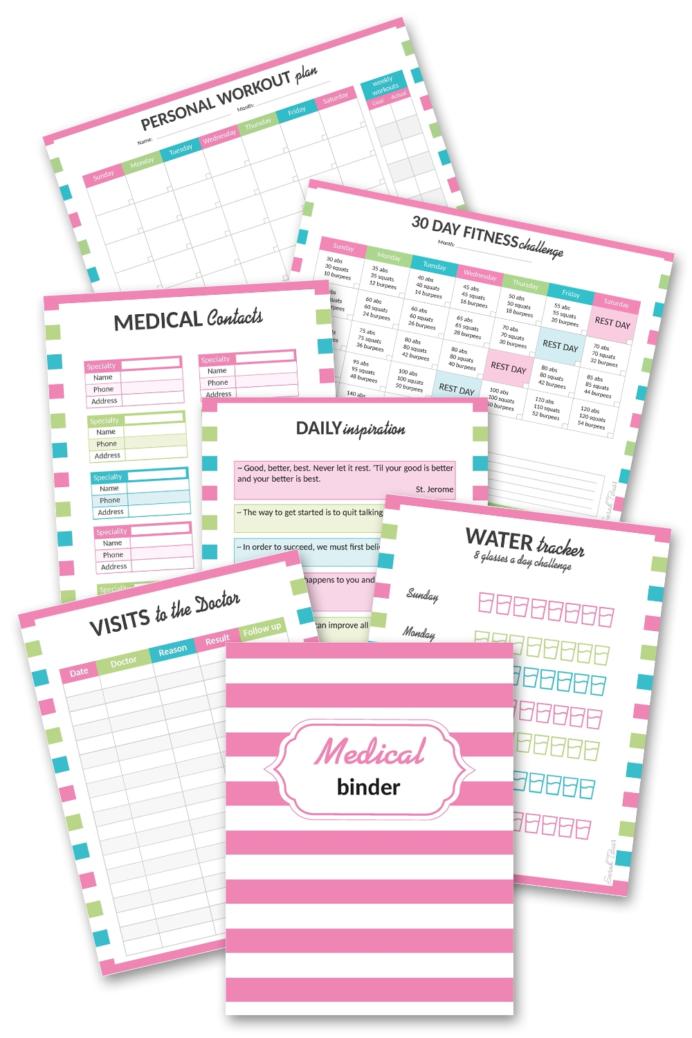 medical binder printables free