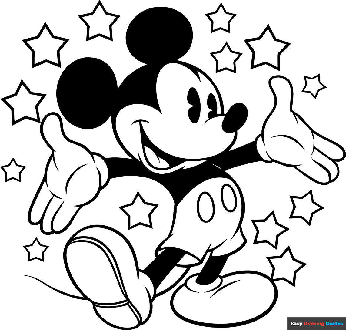 Free Mickey Mouse Coloring Pages For Kids 12 Printable Sheets