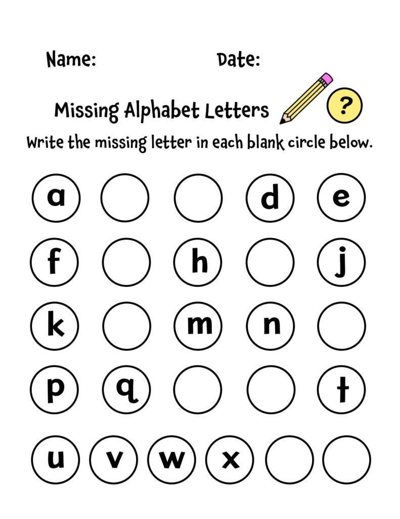Free Missing Letters Worksheets For Preschool The Hollydog Blog Free Missing Letters Worksheets For Preschool The Hollydog Blog