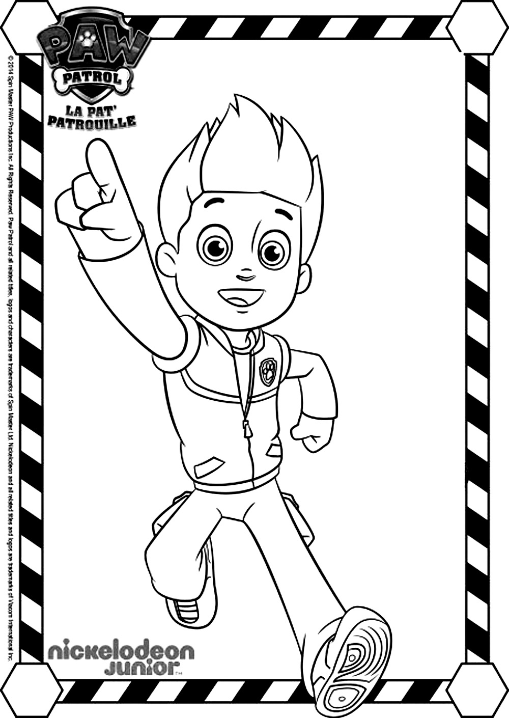 ryder paw patrol coloring pages