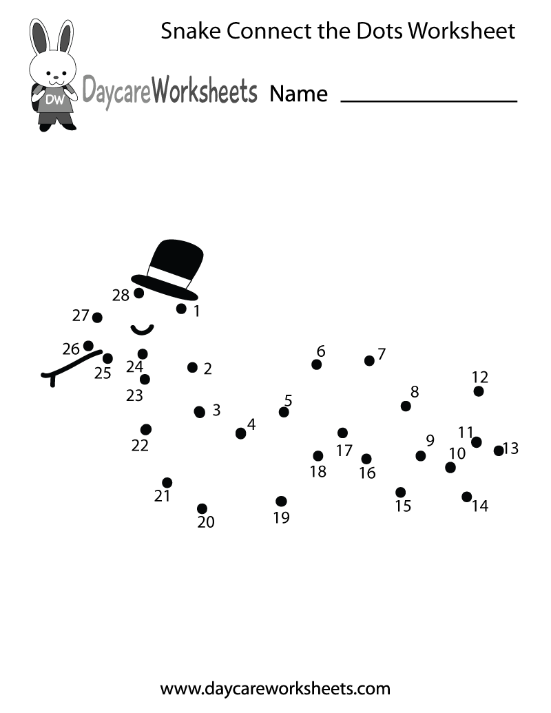 preschool connect the dots