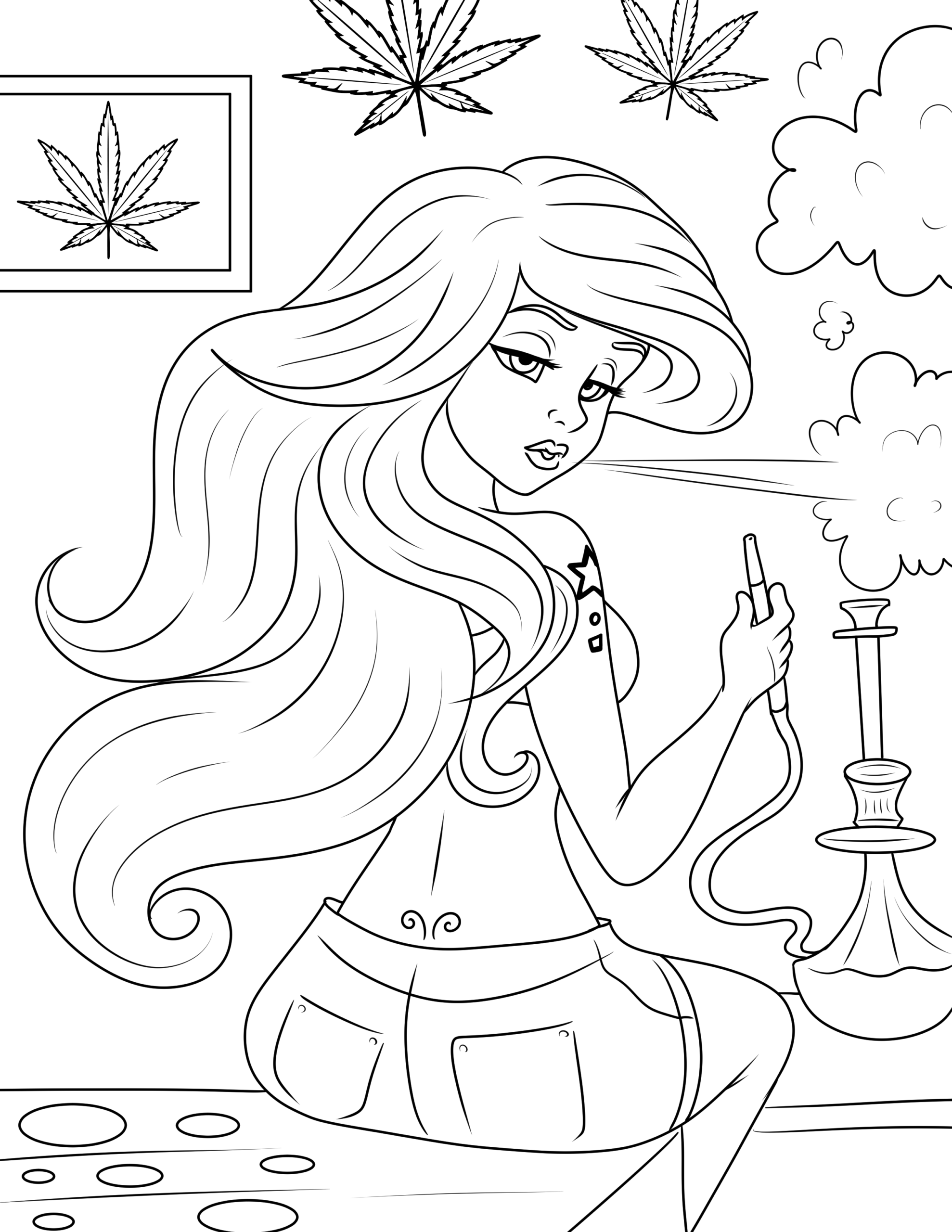 Free Princess Stoner Coloring Pages