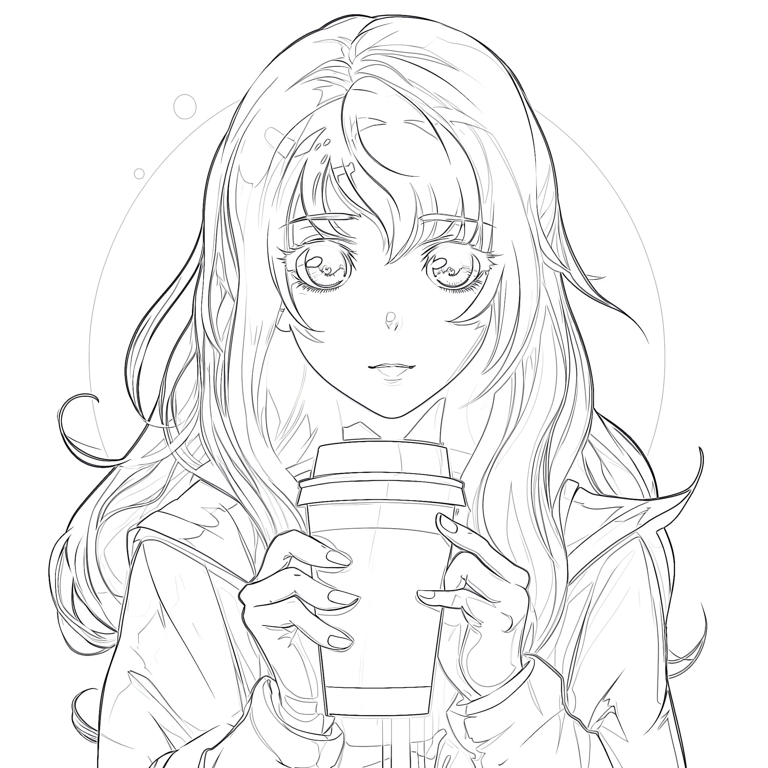 anime coloring pages free