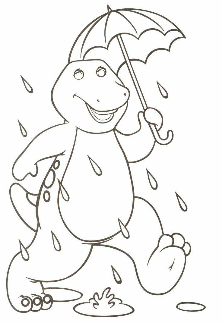 Free Printable Barney Coloring Pages For Kids