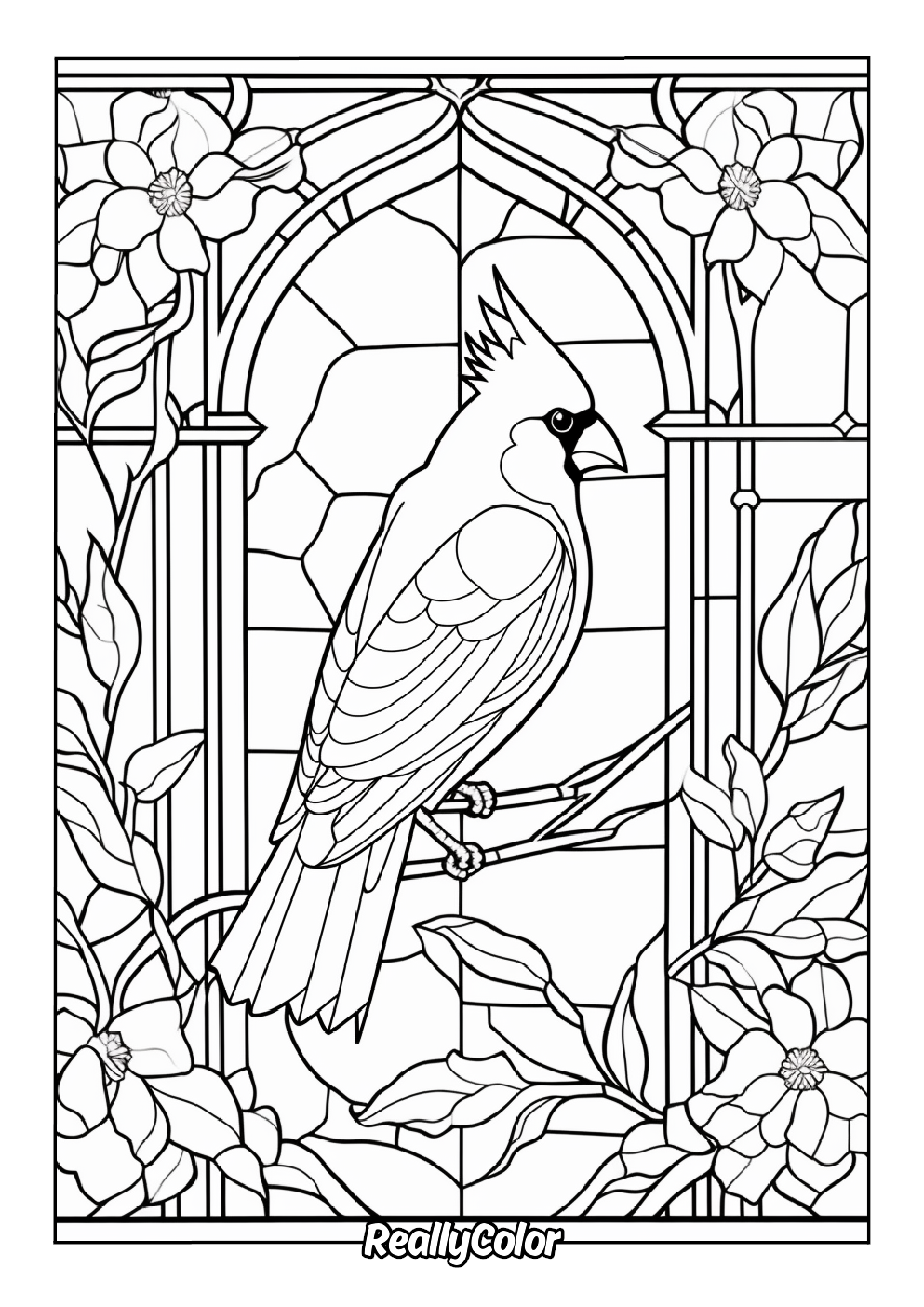 Free Printable Cardinal Coloring Pages