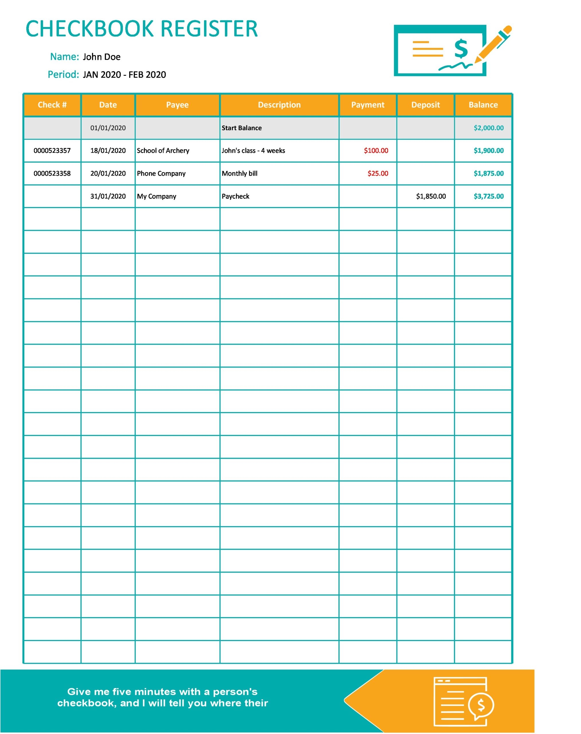 Free Printable Check Register Free Organizing Printables Worksheets Library