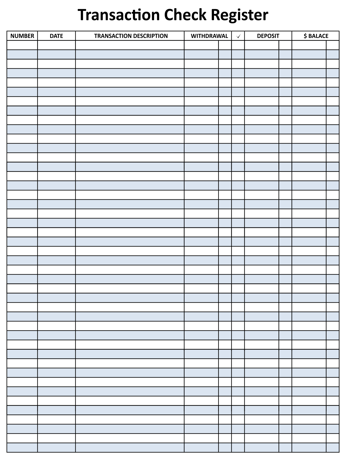 Free Printable Check Register Free Organizing Printables Worksheets Library