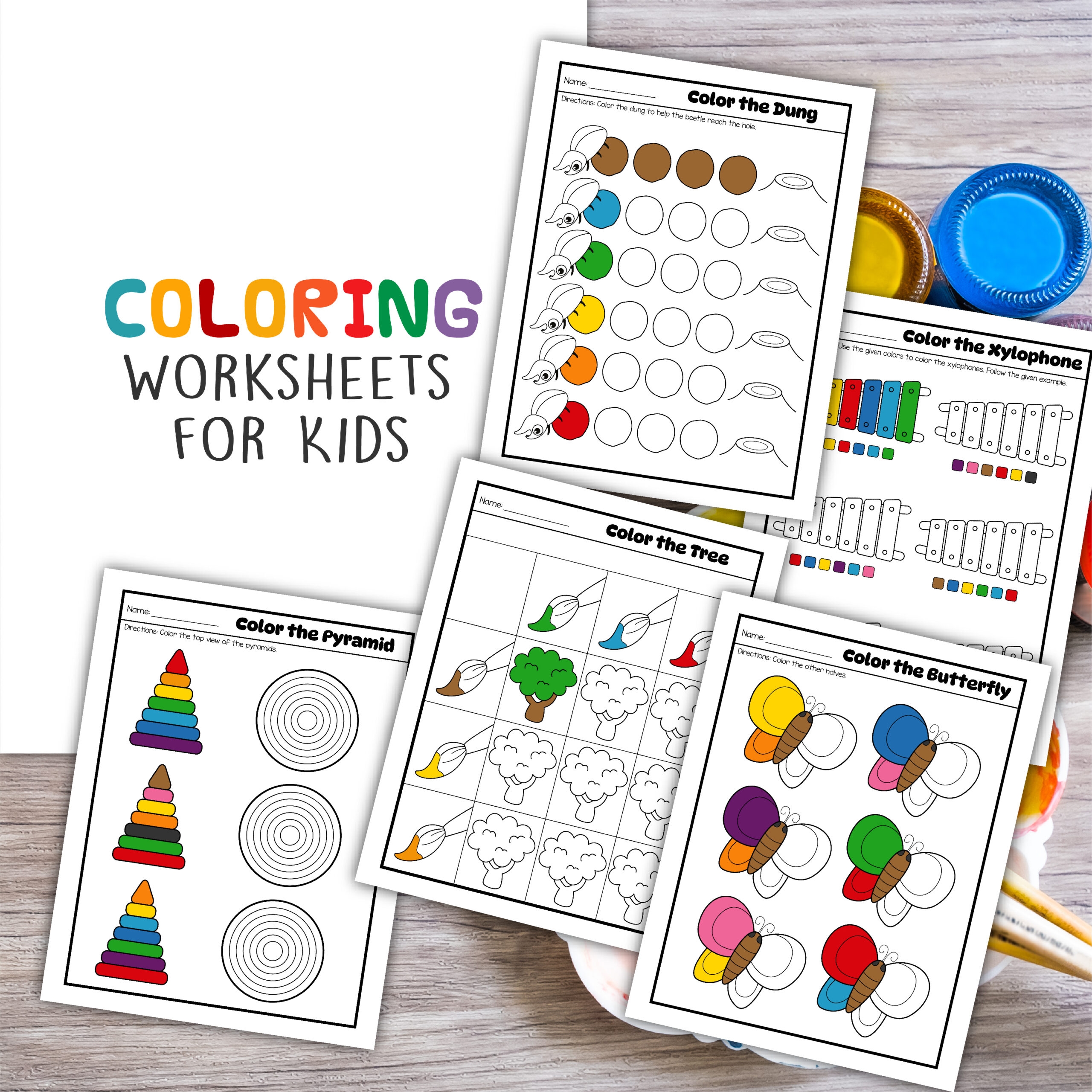 Free Printable Color Preschool Worksheets Little Bins For Little Hands