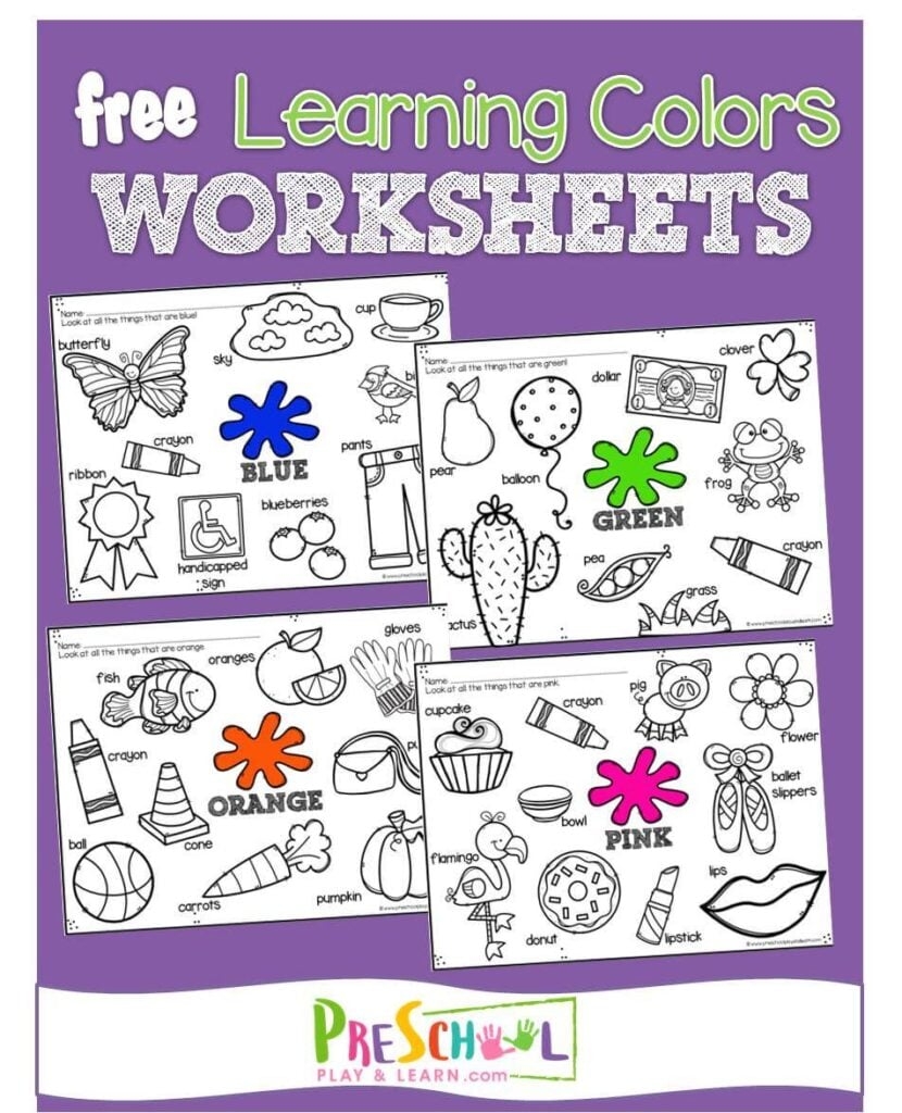 learn your colors worksheets learn your colors worksheets