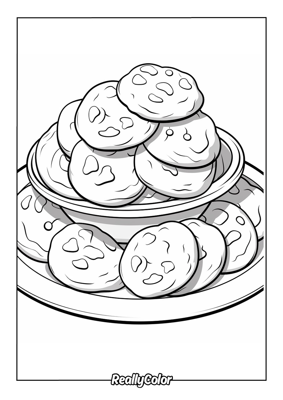 Free Printable Cookie Coloring Pages Free Printable Cookie Coloring Pages