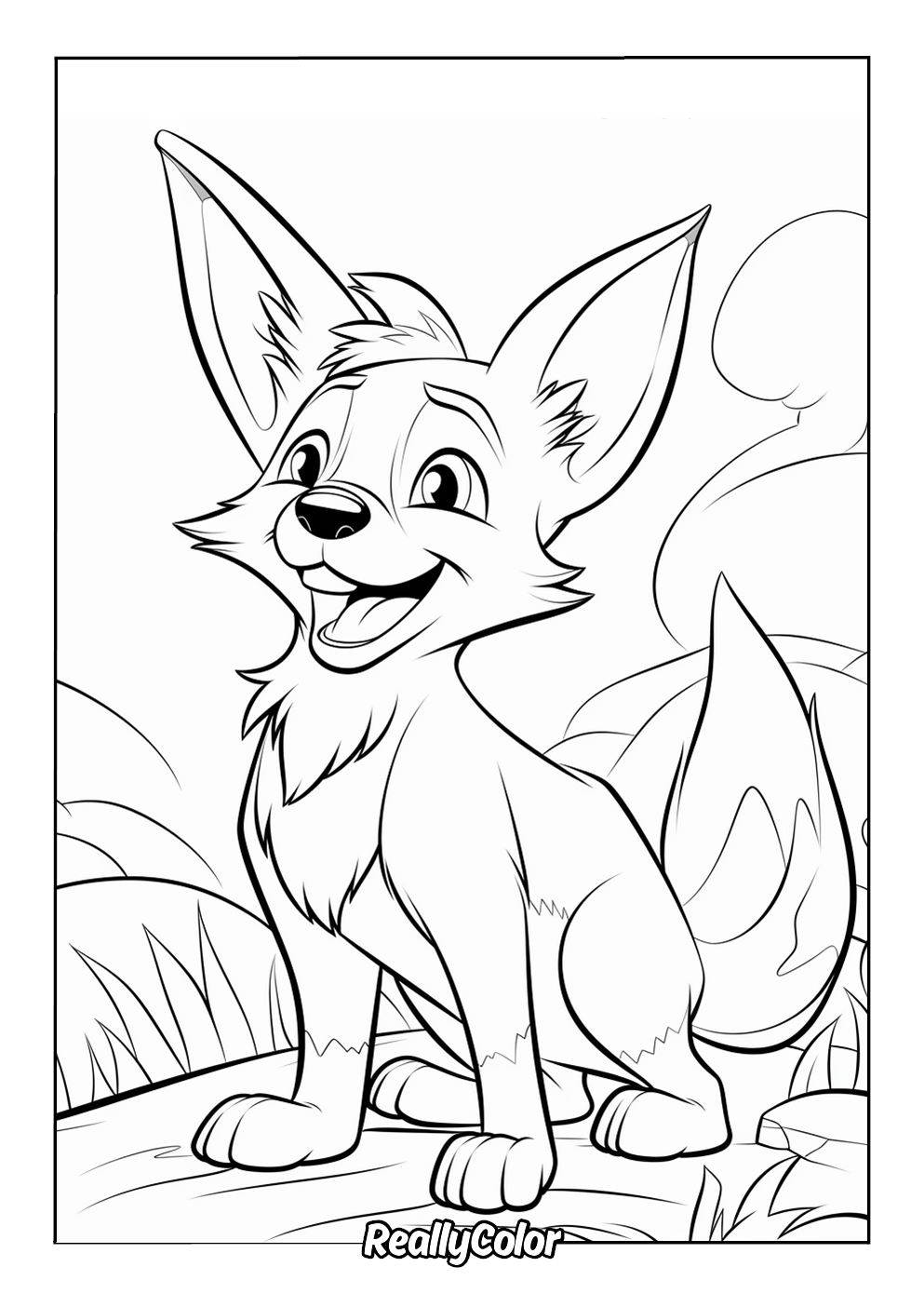 Free Printable Coyote Coloring Pages