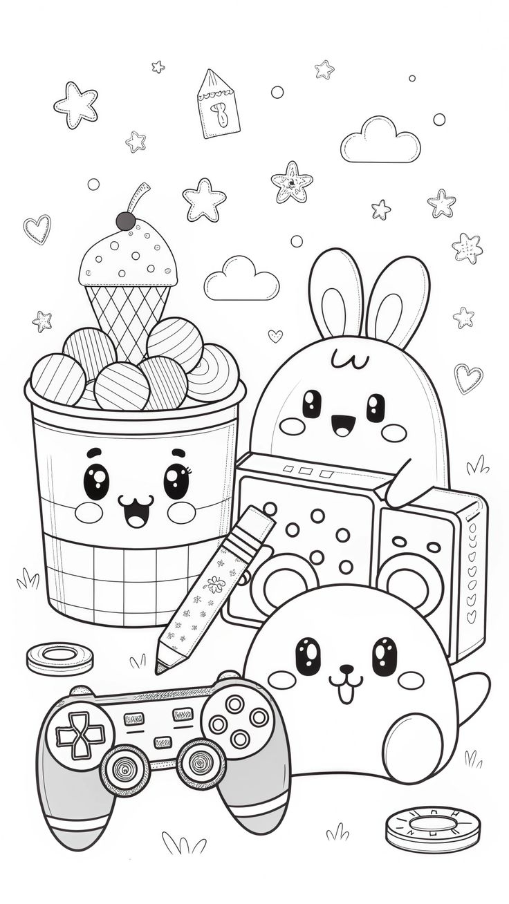 Free Printable Cute Funny Toys Coloring Page Fun Creative Activity For Kids 