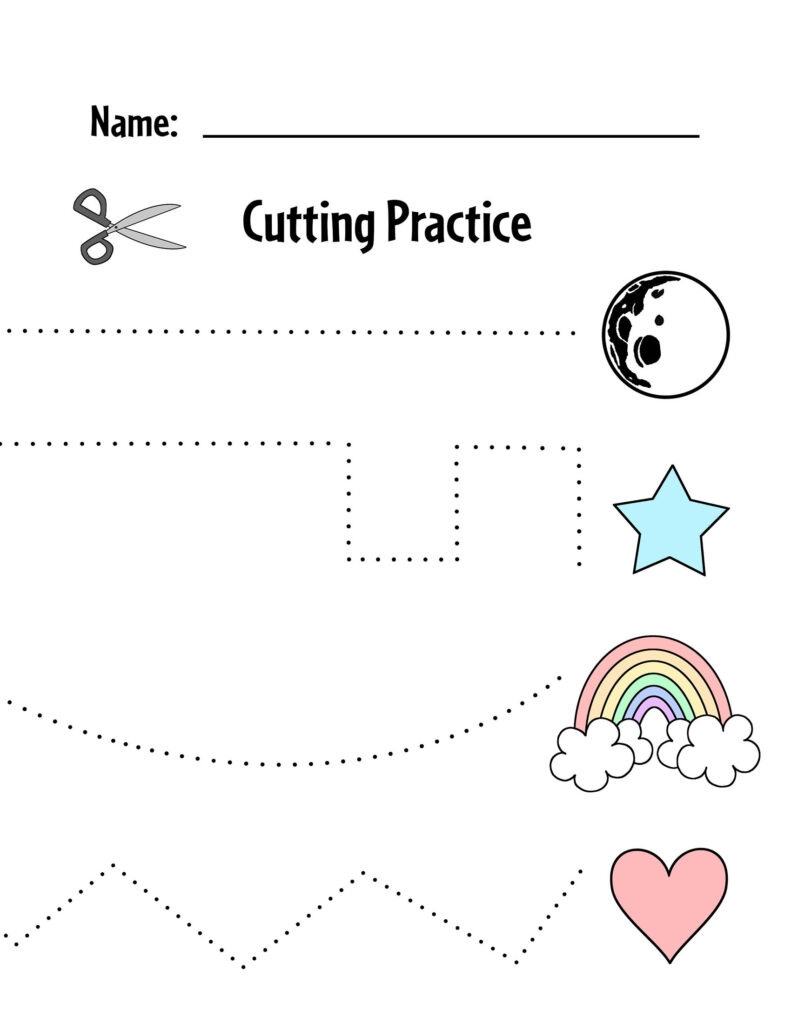 Free Printable Cutting Worksheets For Preschoolers The Hollydog Blog