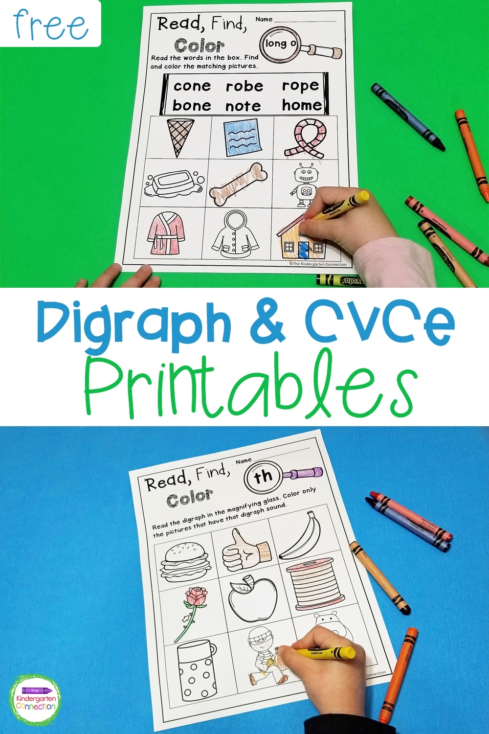 Free Printable Digraph And CVCe Activities