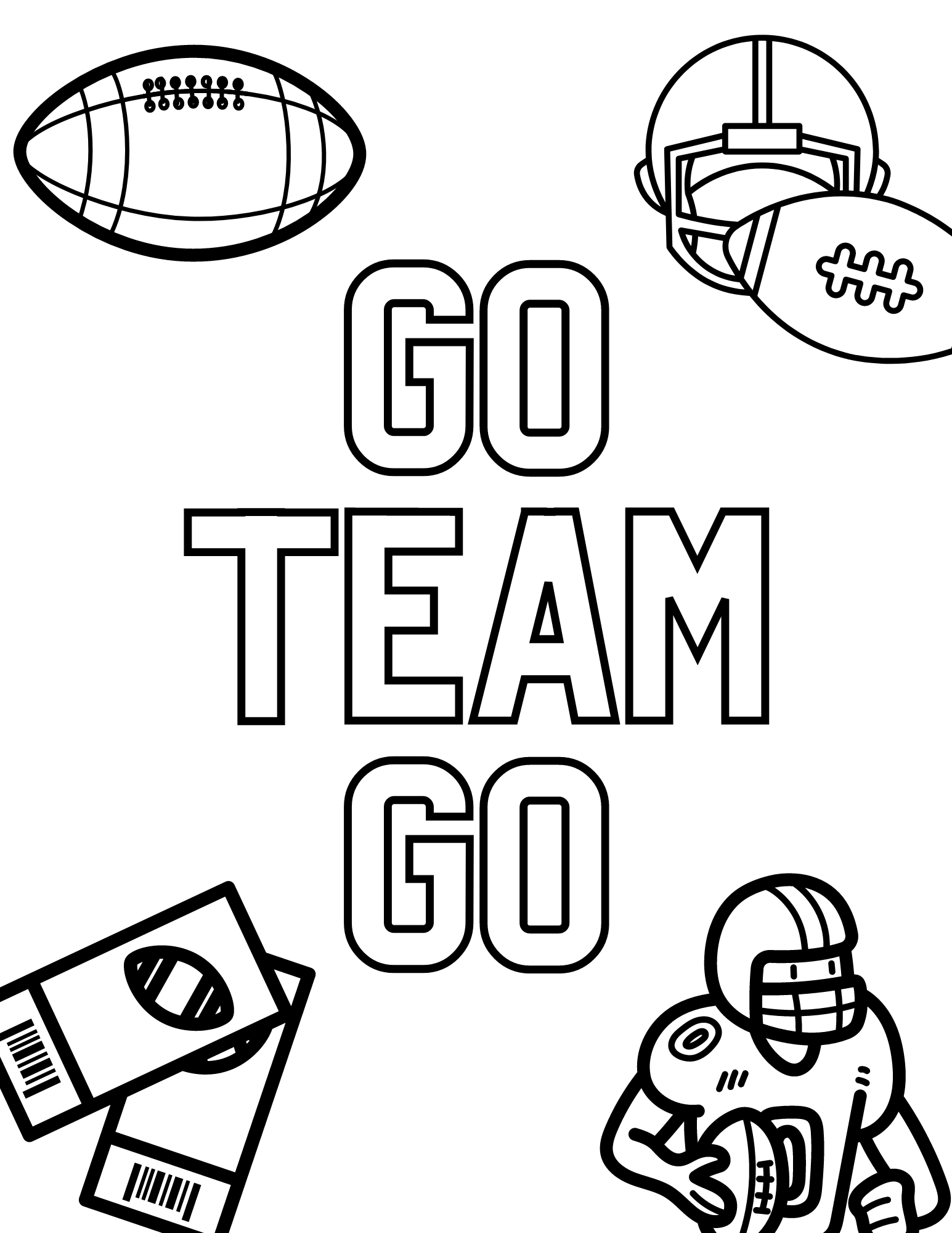Free Printable Football Coloring Pages For Kids Free Printable Football Coloring Pages For Kids
