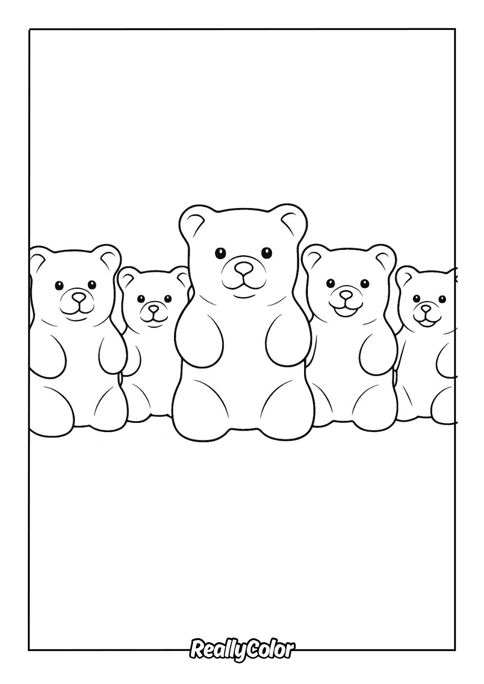 Free Printable Gummy Bear Coloring Pages