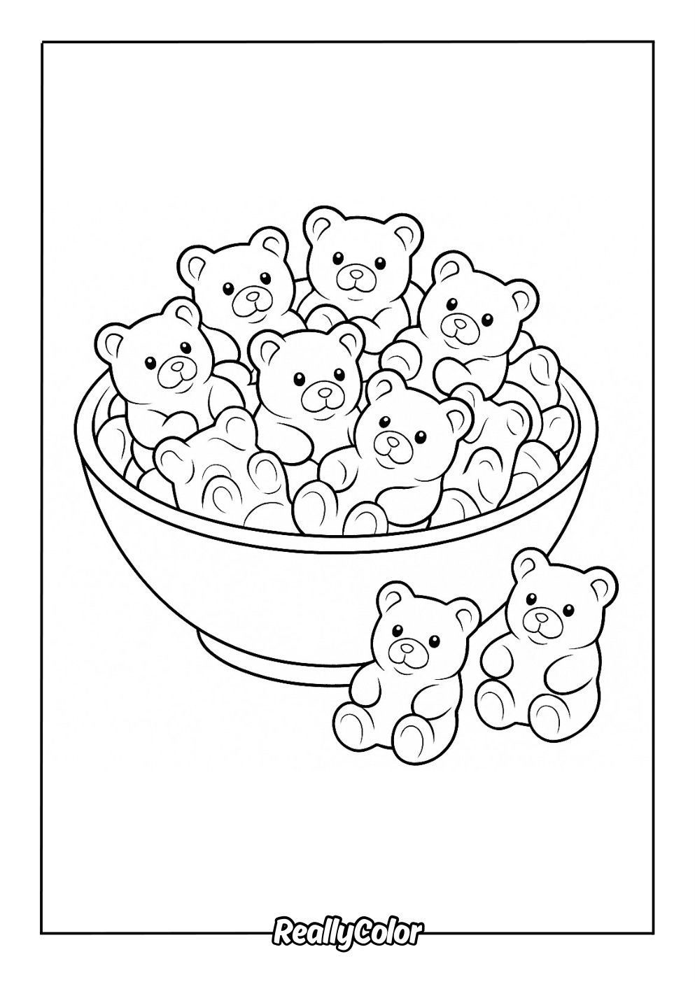 Free Printable Gummy Bear Coloring Pages