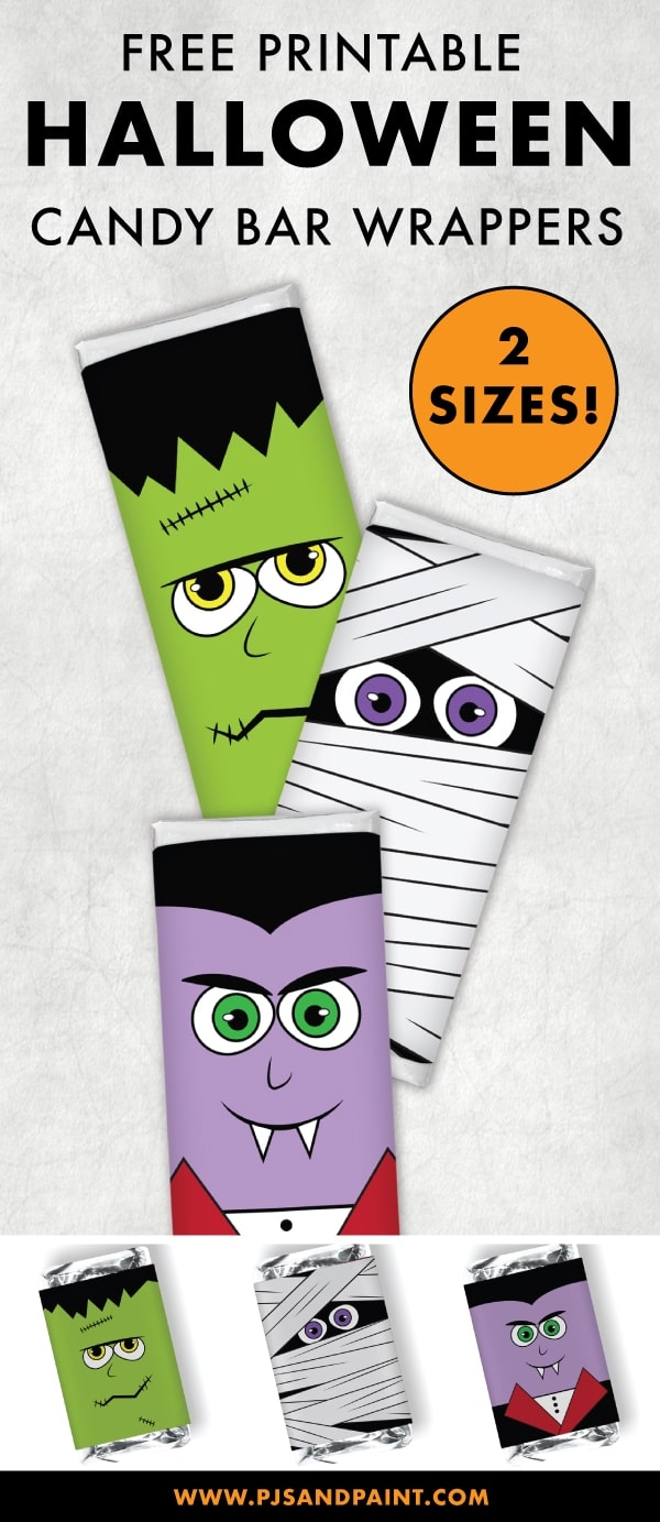 Free Printable Halloween Candy Bar Wrappers Full Size And Mini Bars Free Printable Halloween Candy Bar Wrappers Full Size And Mini Bars