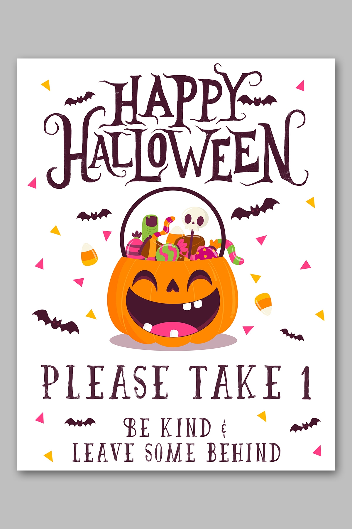 Free printable halloween candy sign set example 9 Mom Envy Free printable halloween candy sign set example 9 Mom Envy