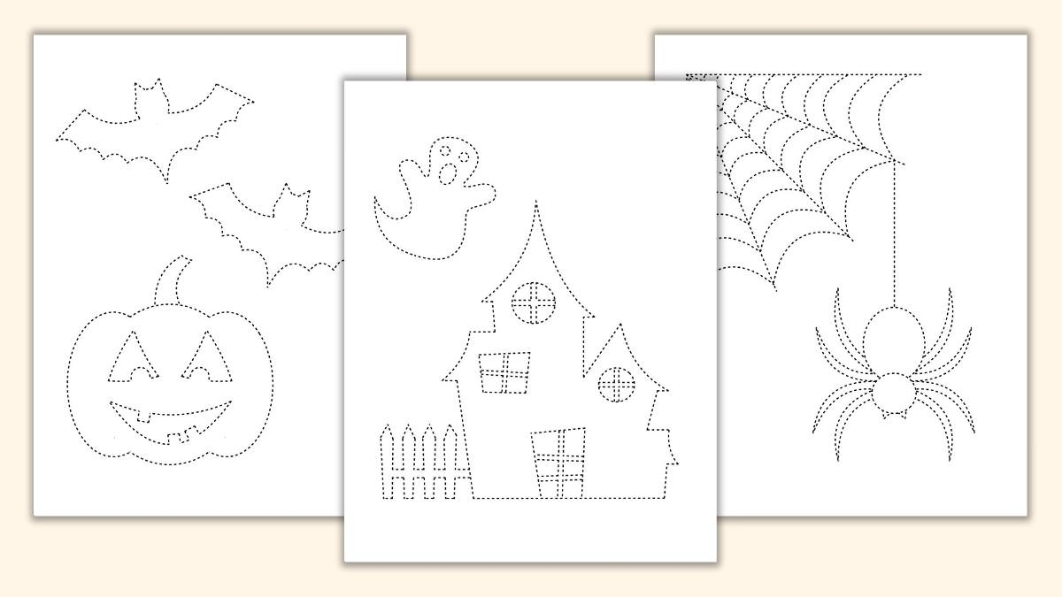 Free Printable Halloween Tracing Sheets Trace Color The Craft at Home Family Free Printable Halloween Tracing Sheets Trace Color The Craft at Home Family
