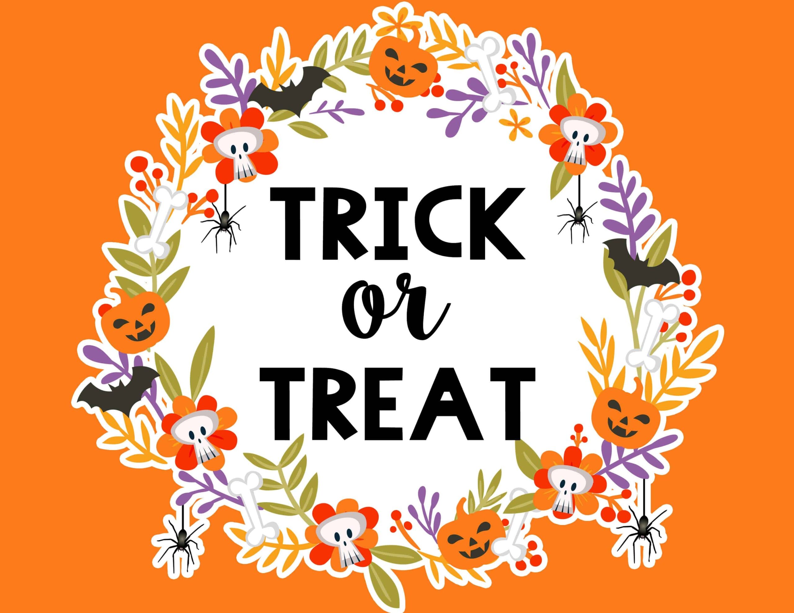 Free Printable Halloween Trick Or Treat Signs Lovely Planner Free Printable Halloween Trick Or Treat Signs Lovely Planner