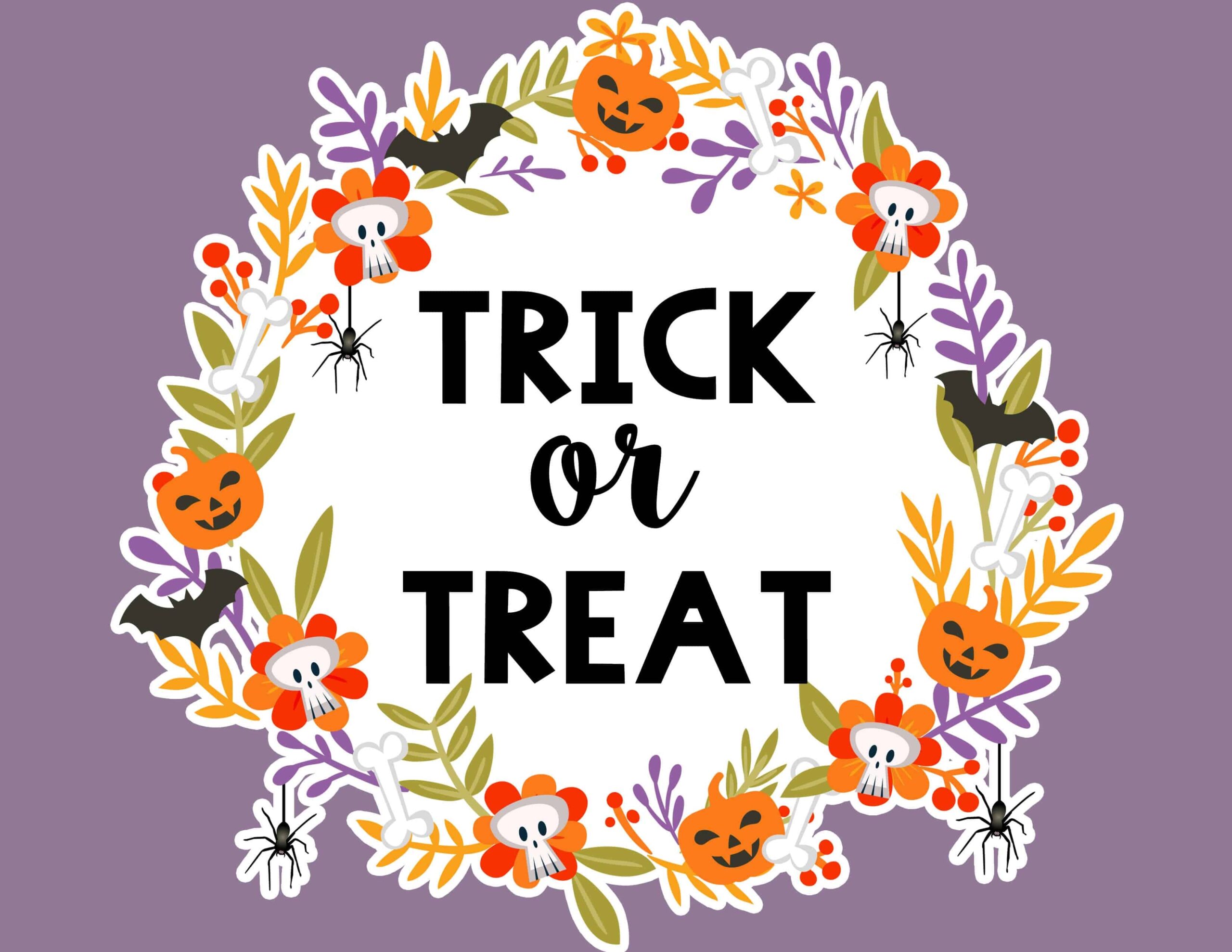 Free Printable Halloween Trick Or Treat Signs Lovely Planner Free Printable Halloween Trick Or Treat Signs Lovely Planner