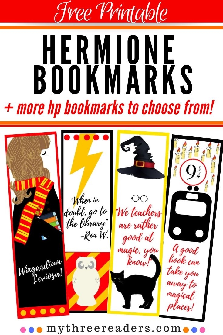 Free Printable Hermione Bookmarks For Your HP Bookworm Free Printable Hermione Bookmarks For Your HP Bookworm