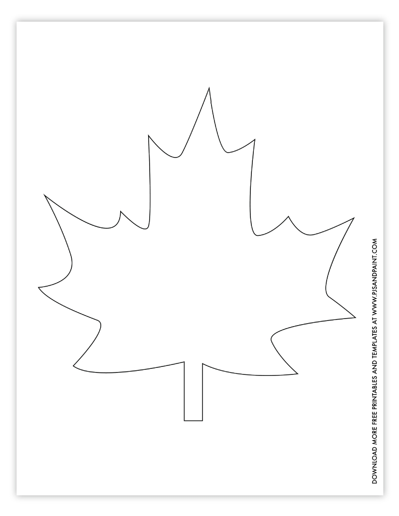 Free Printable Leaf Template 3 Versions 2 Sizes Each Pjs And Paint Free Printable Leaf Template 3 Versions 2 Sizes Each Pjs And Paint