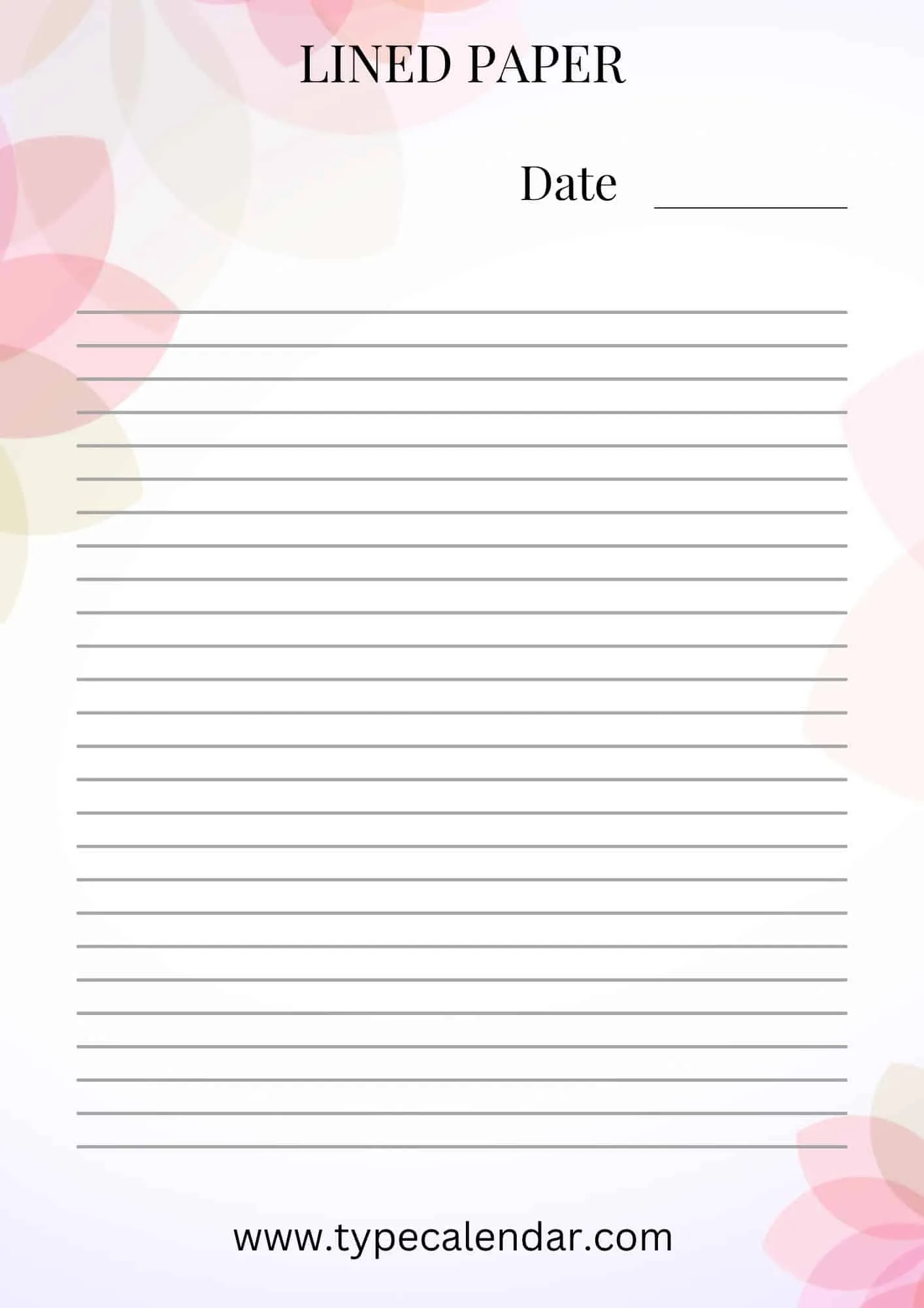 Free Printable Lined Paper Templates Word PDF Editable Free Printable Lined Paper Templates Word PDF Editable