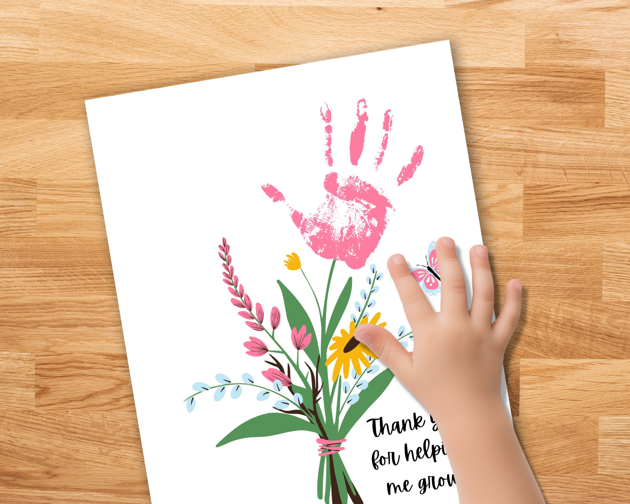 Free Printable Mother s Day Handprint Craft Gathering Beauty