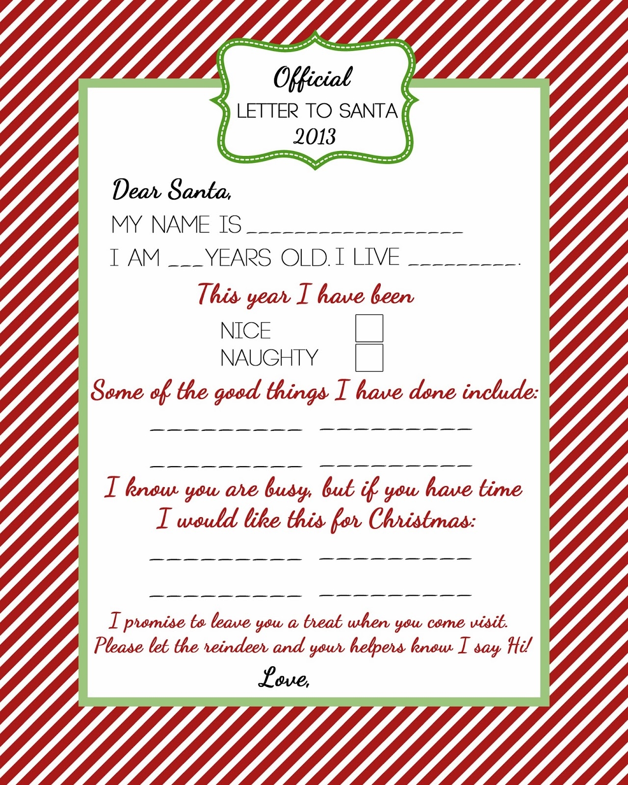 FREE PRINTABLE Naughty Or Nice A Delicate Gift