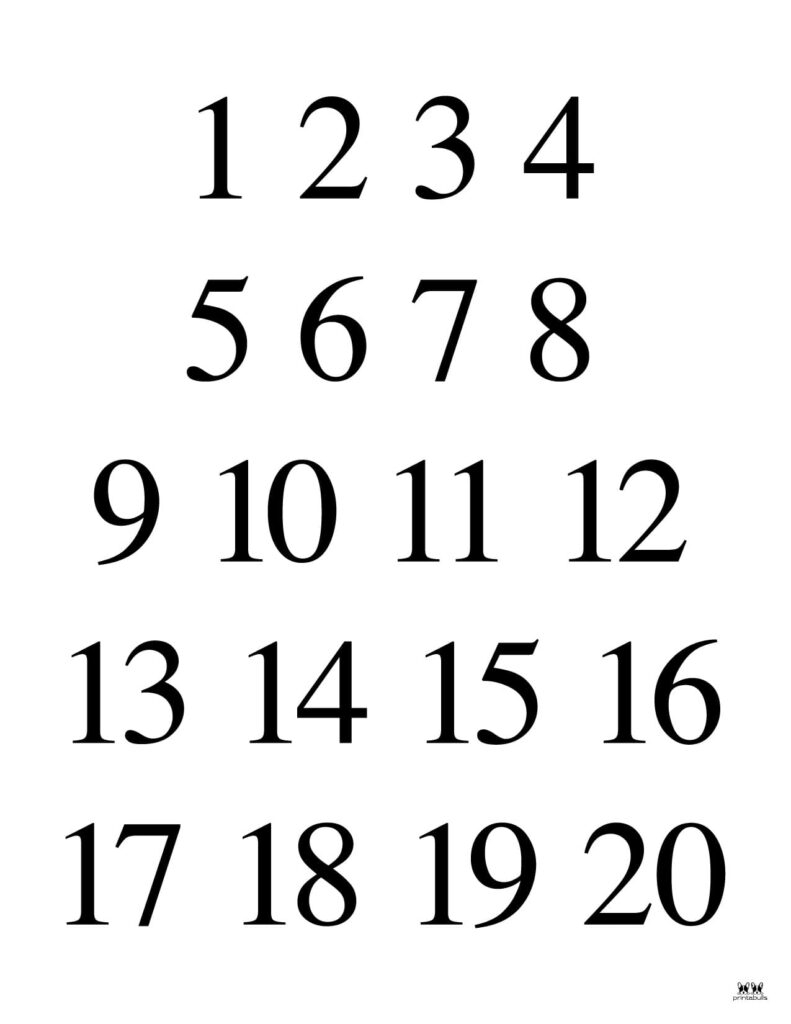 Free Printable Numbers Templates Freebie Finding Mom Worksheets Library