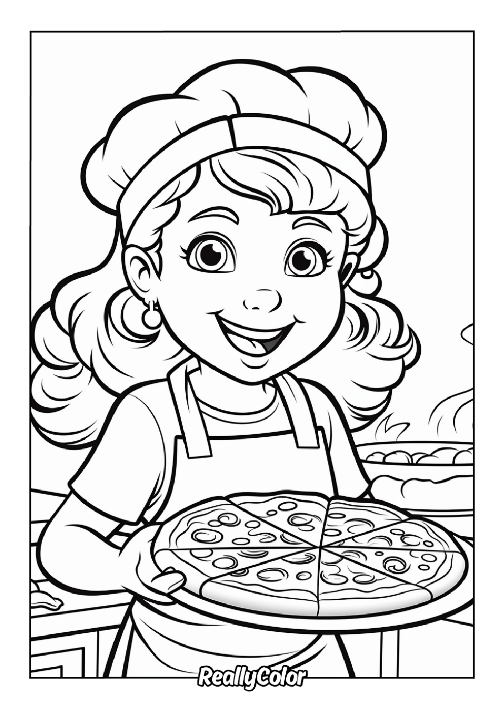 Free Printable Pizza Coloring Pages