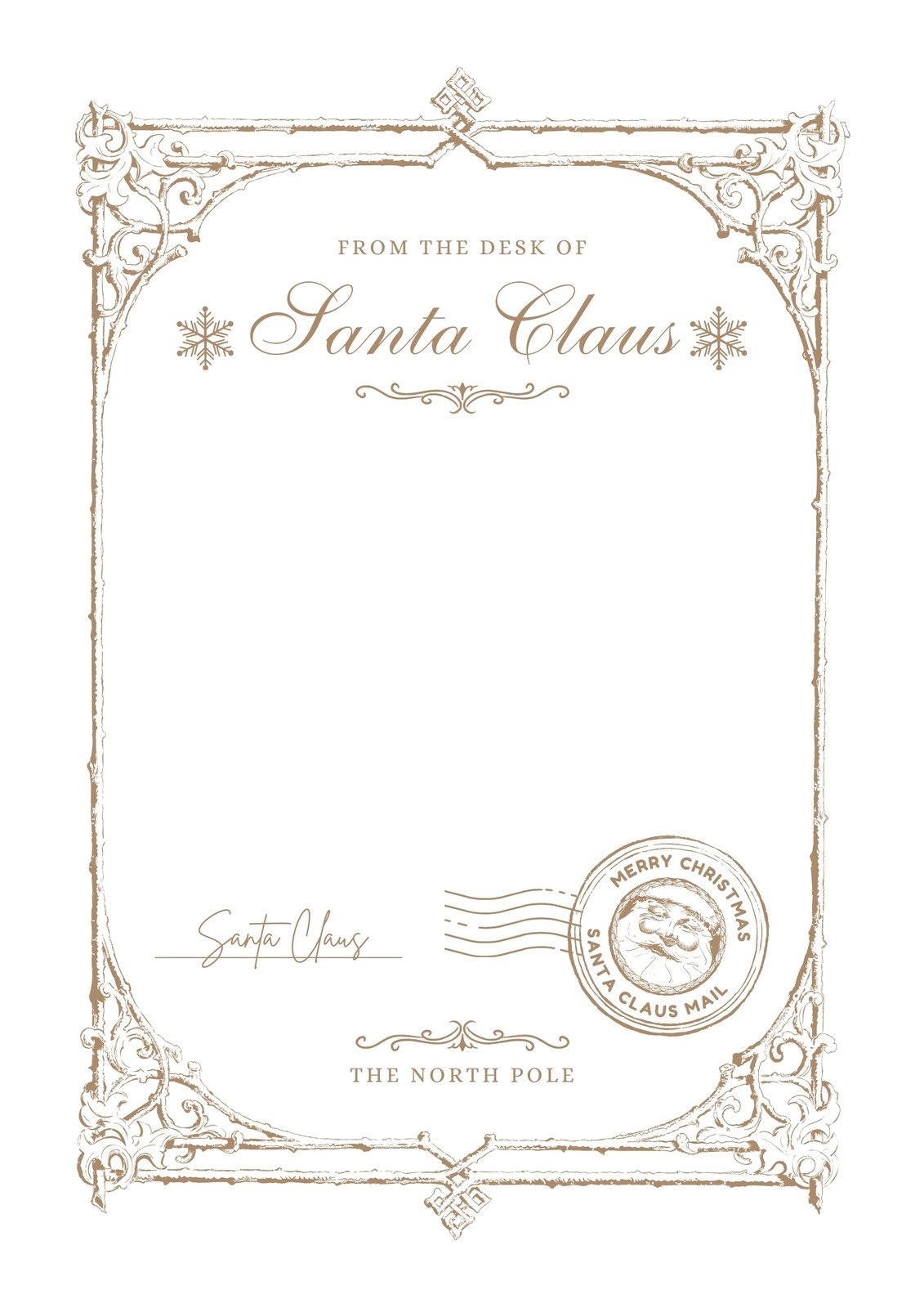 Free Printable Santa Letter Templates You Can Customize Canva