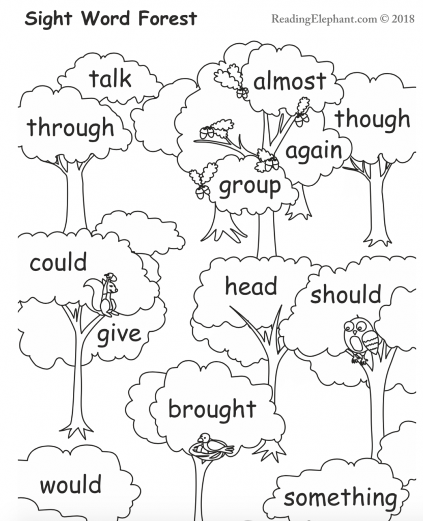sight word be worksheets