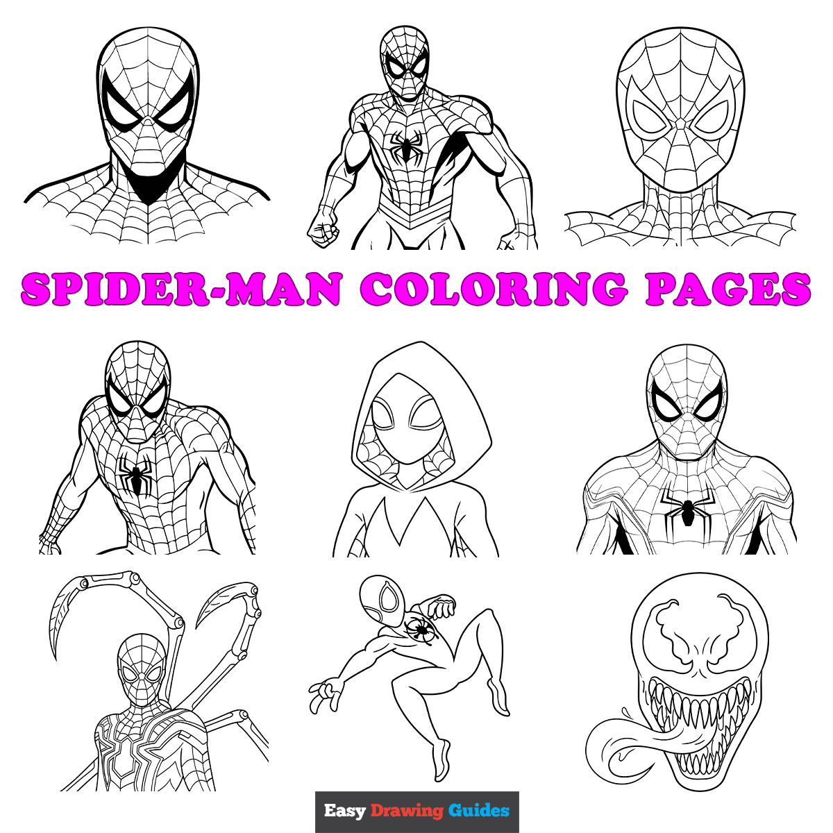 Free Printable Spider Man Coloring Pages For Kids 19 Printable Sheets