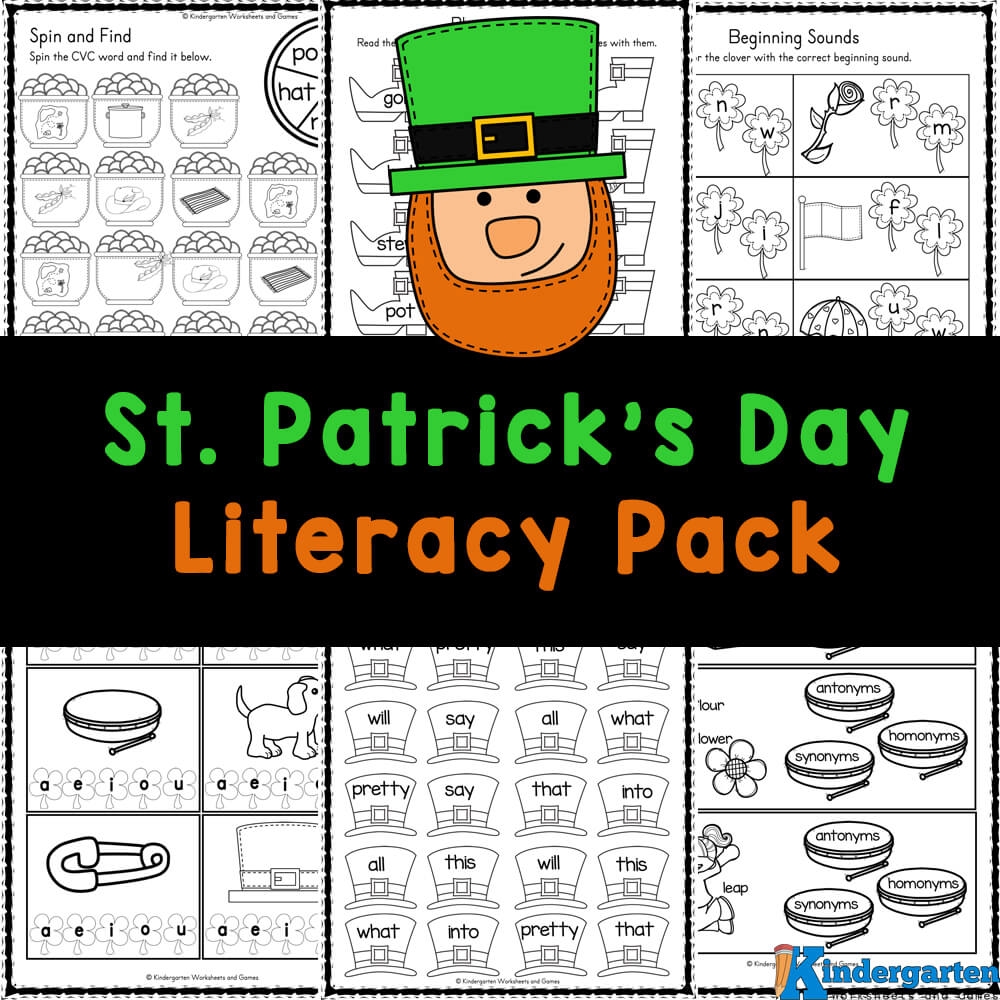  FREE Printable St Patrick s Day Worksheets For Kindergarten