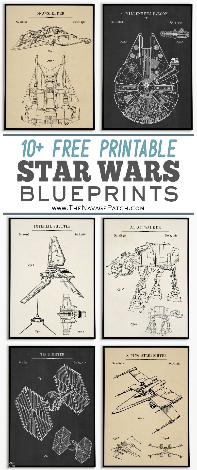 Free Printable Star Wars Blueprints The Navage Patch