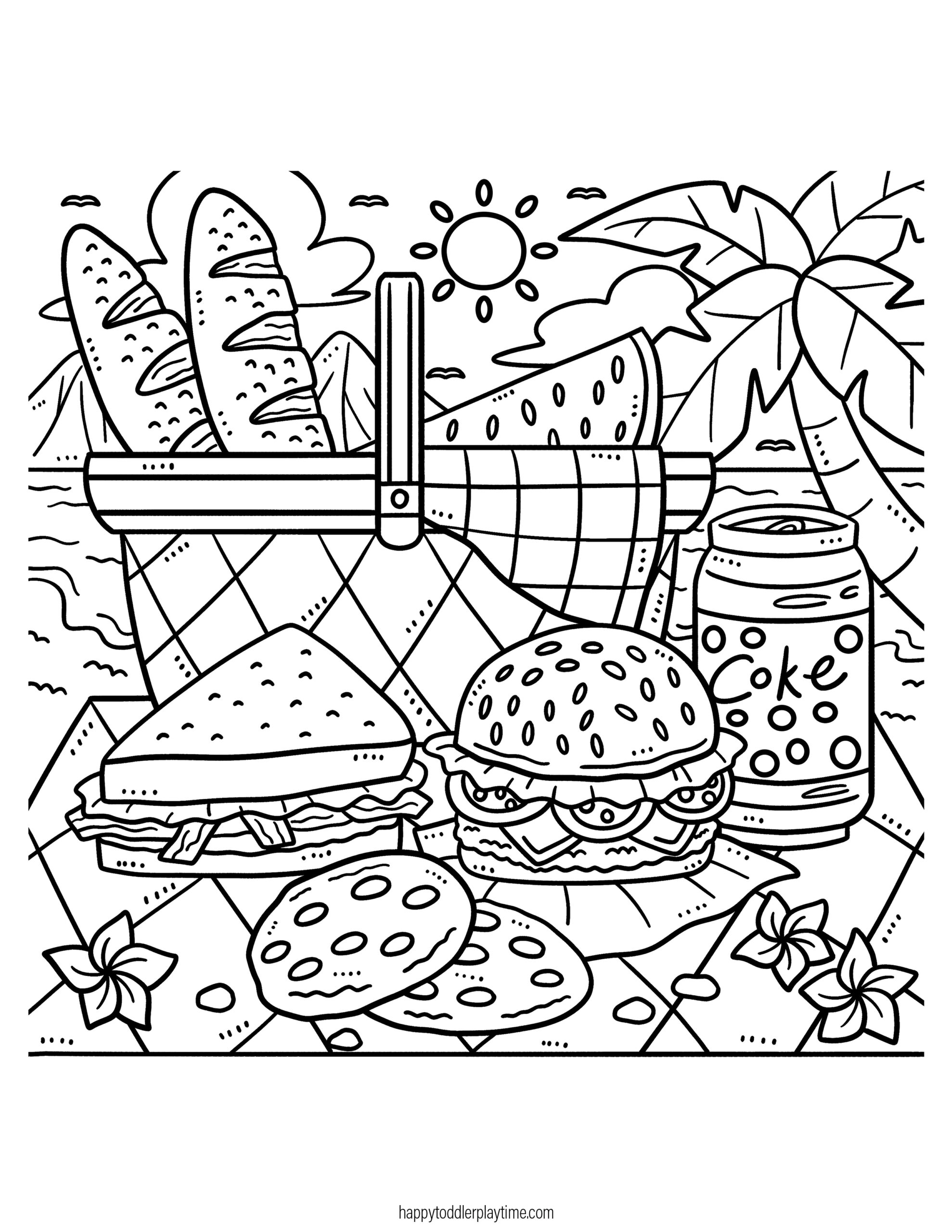 Free Printable Summer Colouring Pages For Kids Happy Toddler Playtime