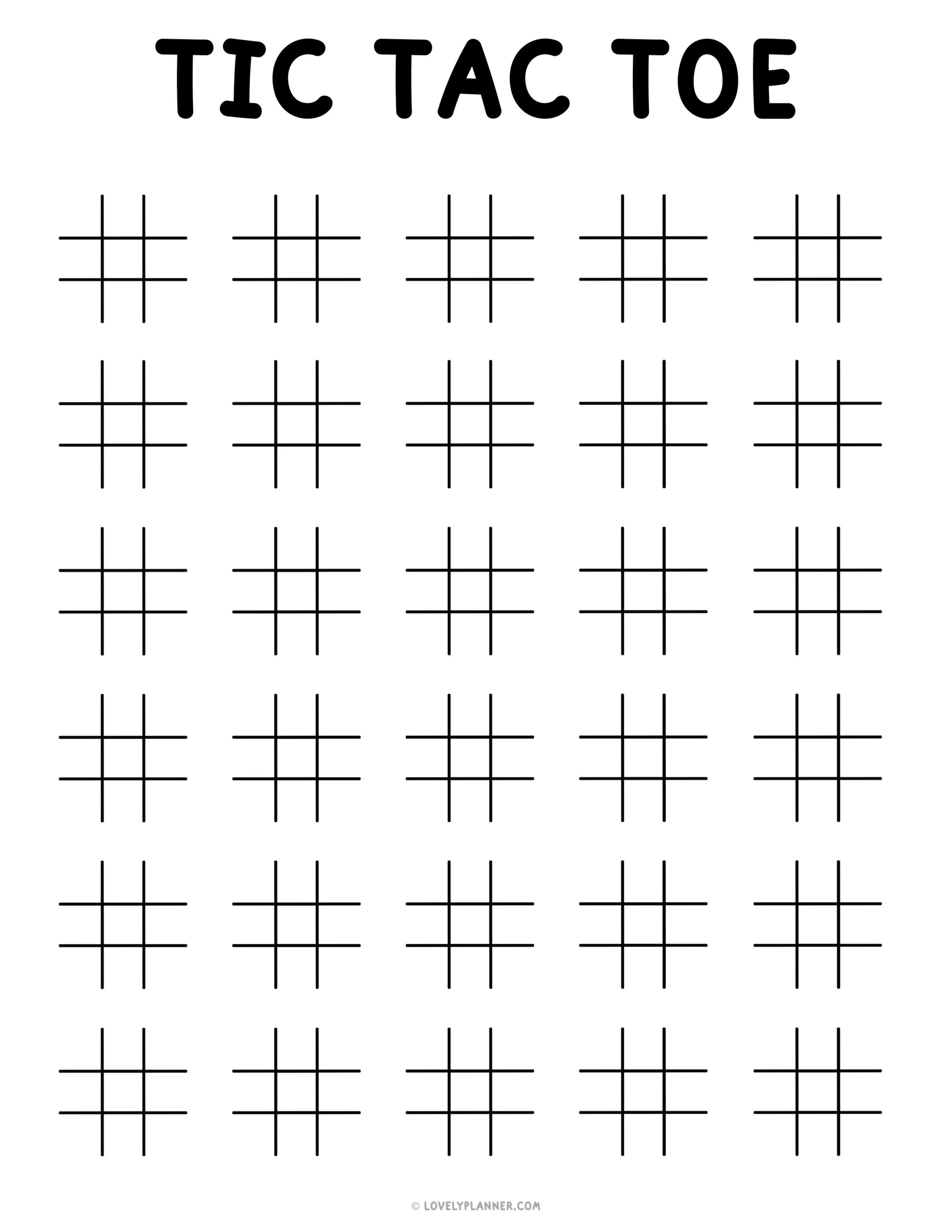 tic tac toe board printable tic tac toe board printable