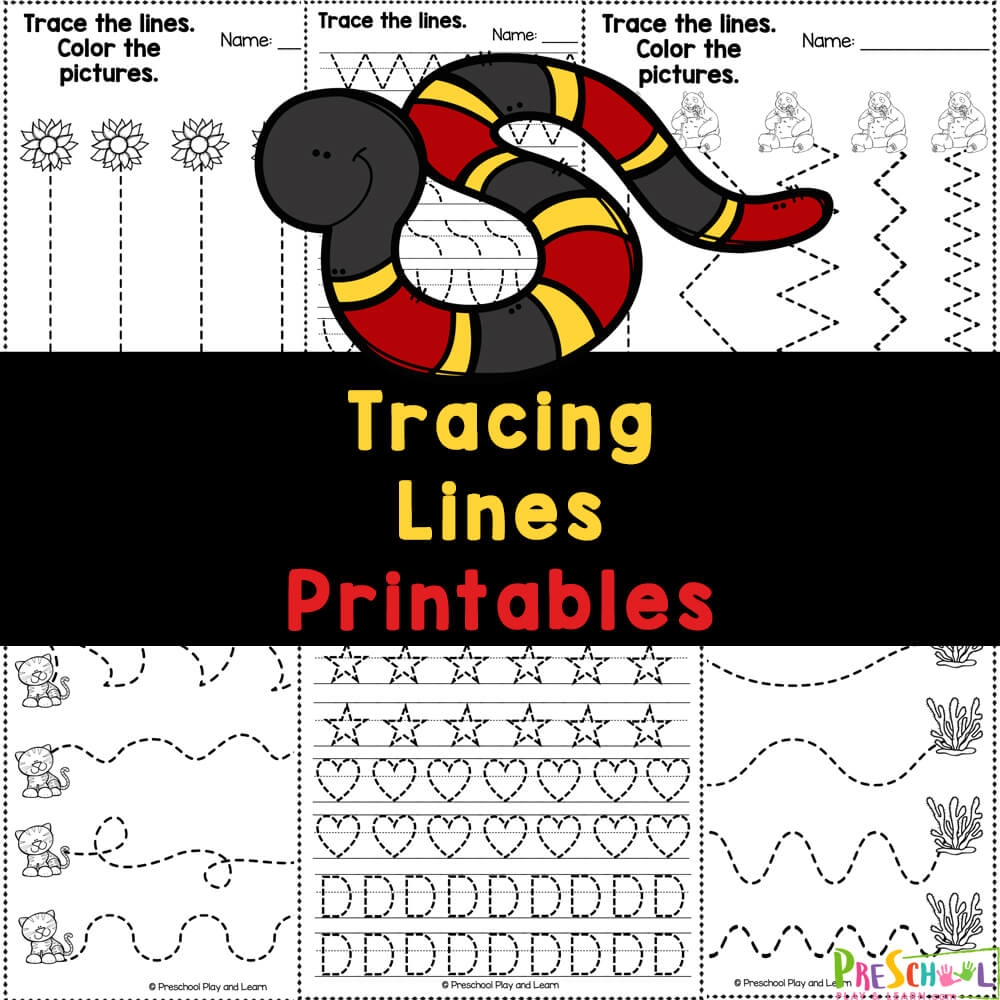 tracing pages for preschool
