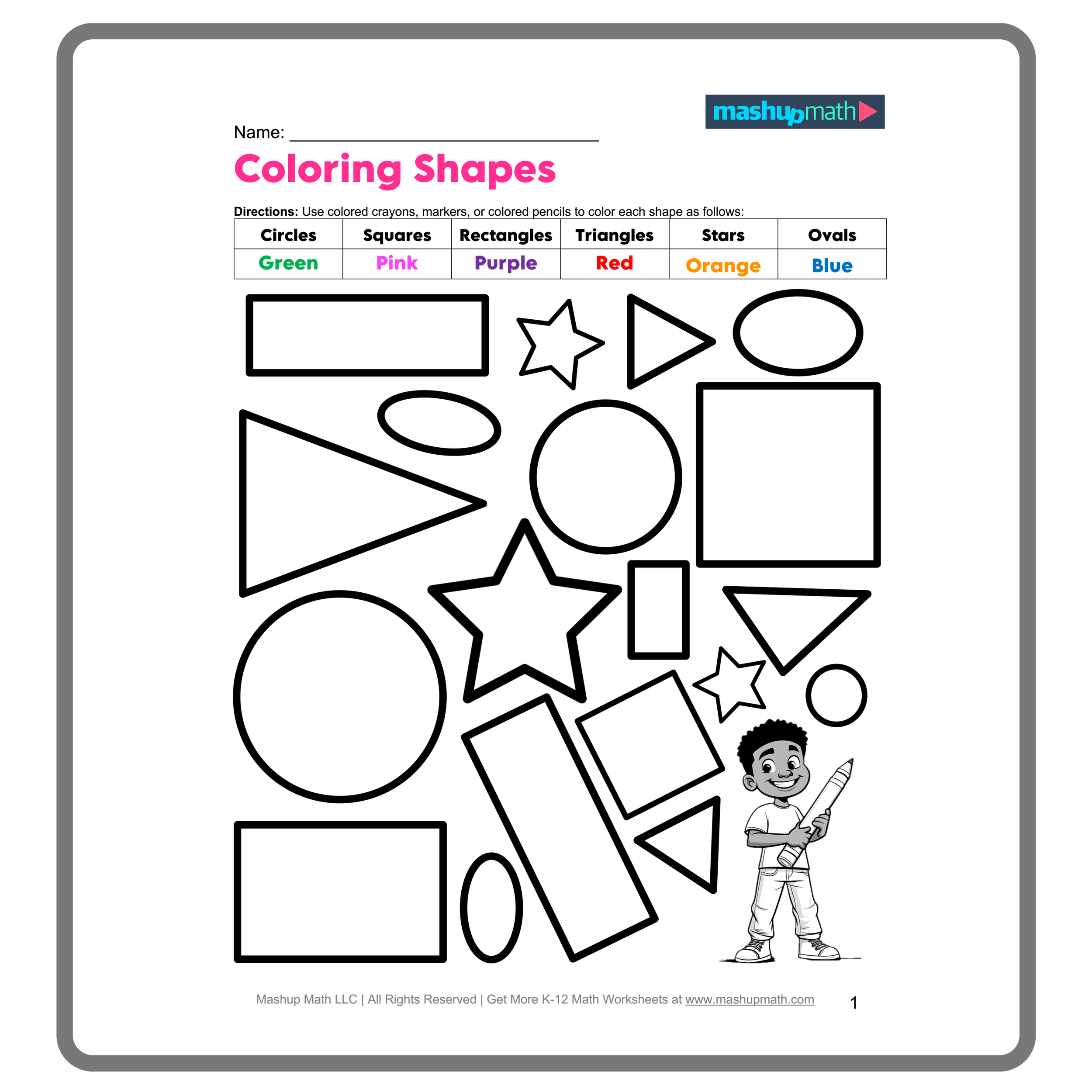 Free Shapes Worksheets Printable Mashup Math Free Shapes Worksheets Printable Mashup Math