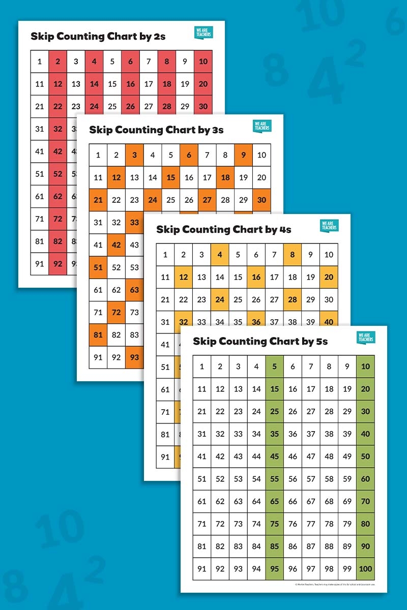 Free Skip Counting Chart Printable Bundle Free Skip Counting Chart Printable Bundle