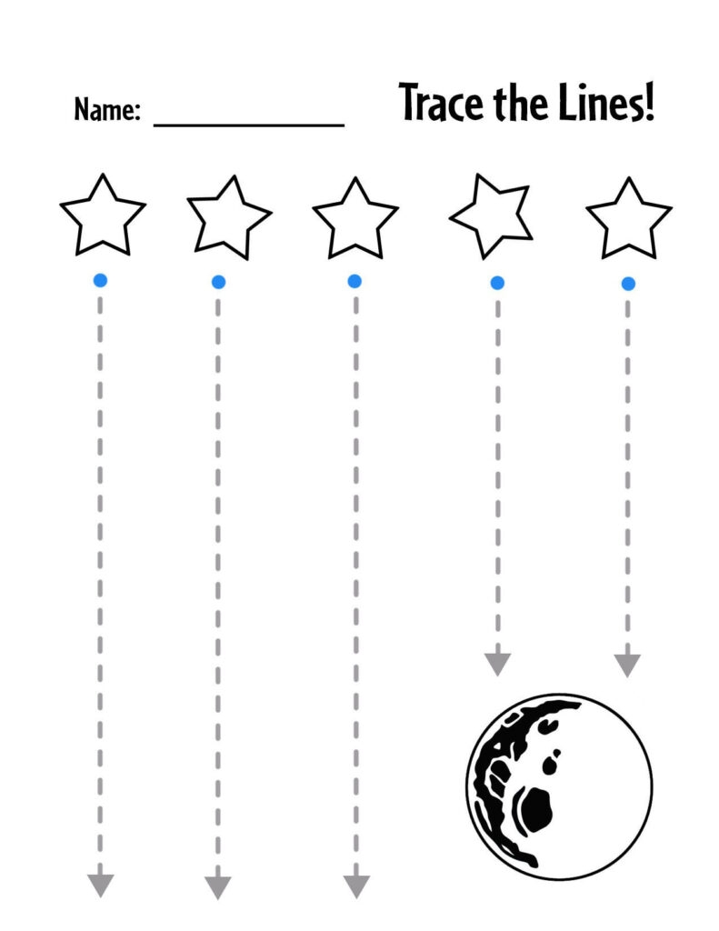 Free Trace The Line Worksheets For Preschool The Hollydog Blog